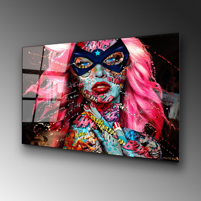 Wallity Pintura Decorativa de Vidrio Templado Multicolor 70 x 100 cm Wallity Pintura Decorativa de Vidrio Templado Multicolor 70 x 100 cm